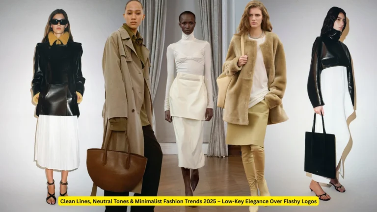 Clean Lines, Neutral Tones & Minimalist Fashion Trends 2025 – Low-Key Elegance Over Flashy Logos